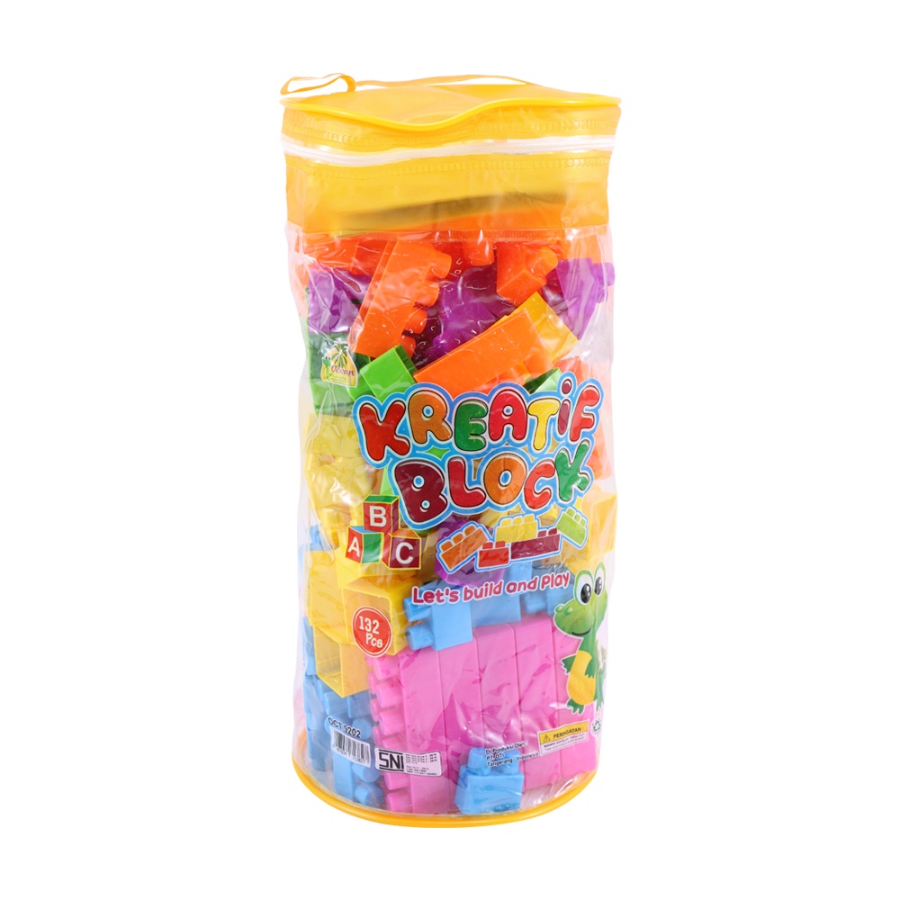 Mainan Anak Kreatif Block tas isi 132pcs