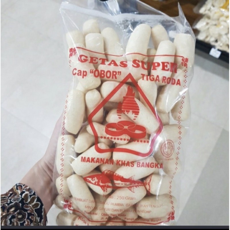 

Getas bangka Getes Bangka Cap Obor 250gr makanan khas Bangka snack enak khas Bangka