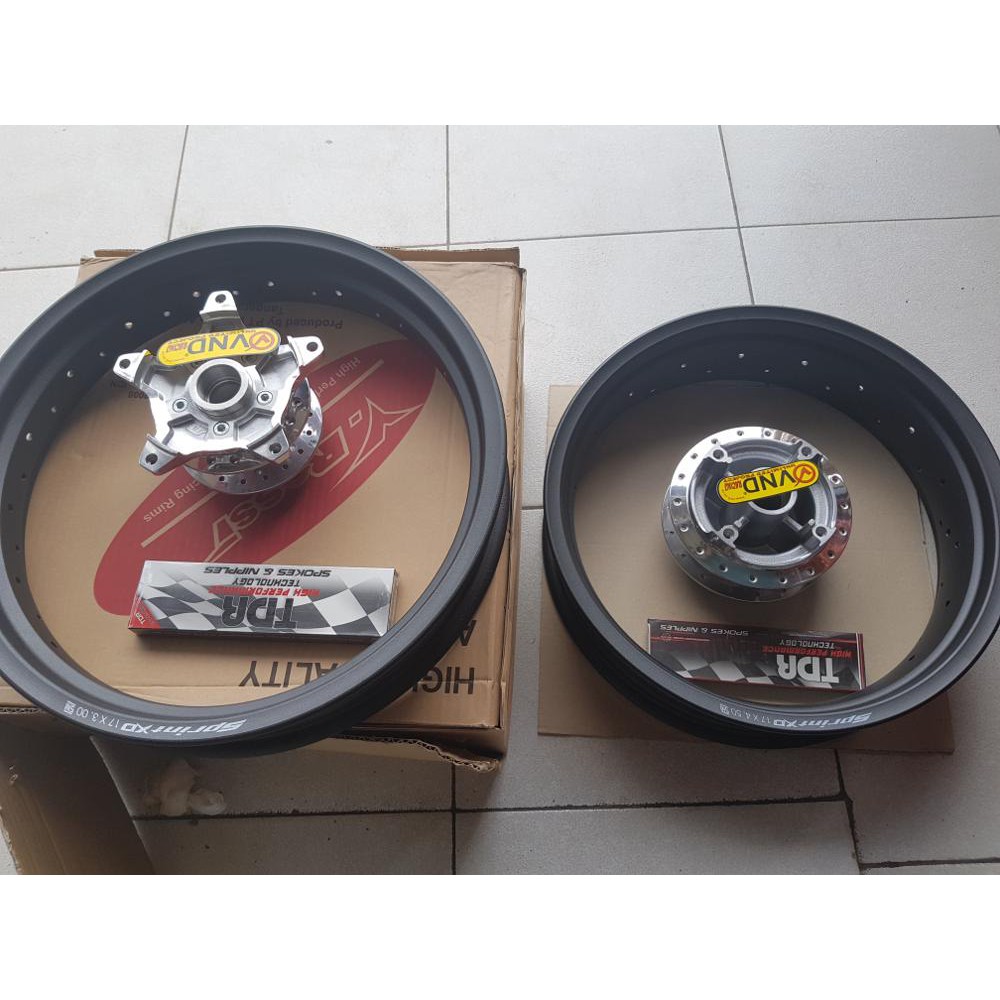 Velg tromol vnd CB150r CBR 150 New old Sonic 150  ring 17 tromol vnd crome jari2 tdr crome