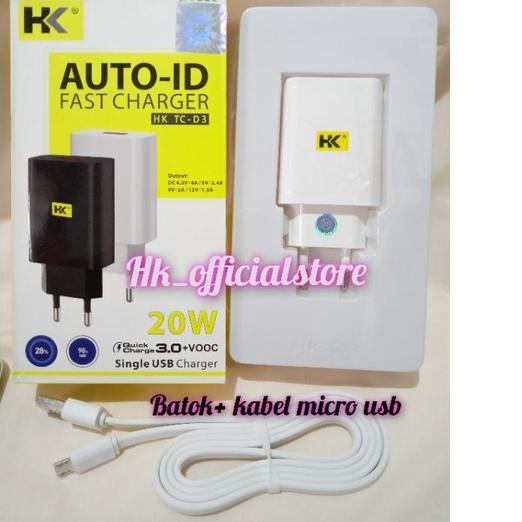 ○ Gratis Ongkir charger HK-D3 3.0 Qualcomm micro Fast Charger ➫