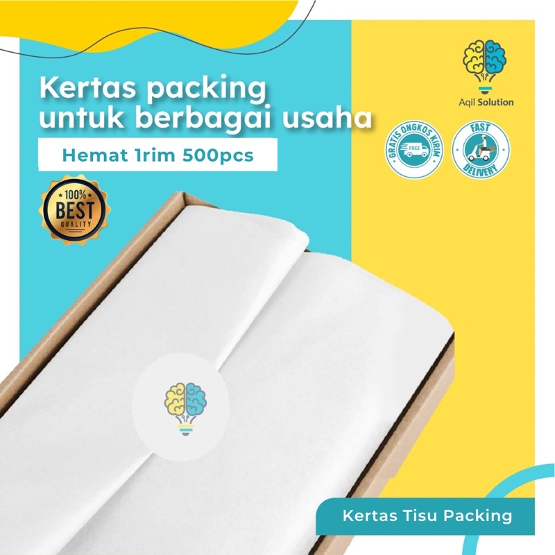 Kertas Tisu 1 rim 500pcs Wrapping Paper Kertas Tisu Roti Doorslag Perlengkapan Kemasan Packing Hampers Kado Termurah By Aqilsolution