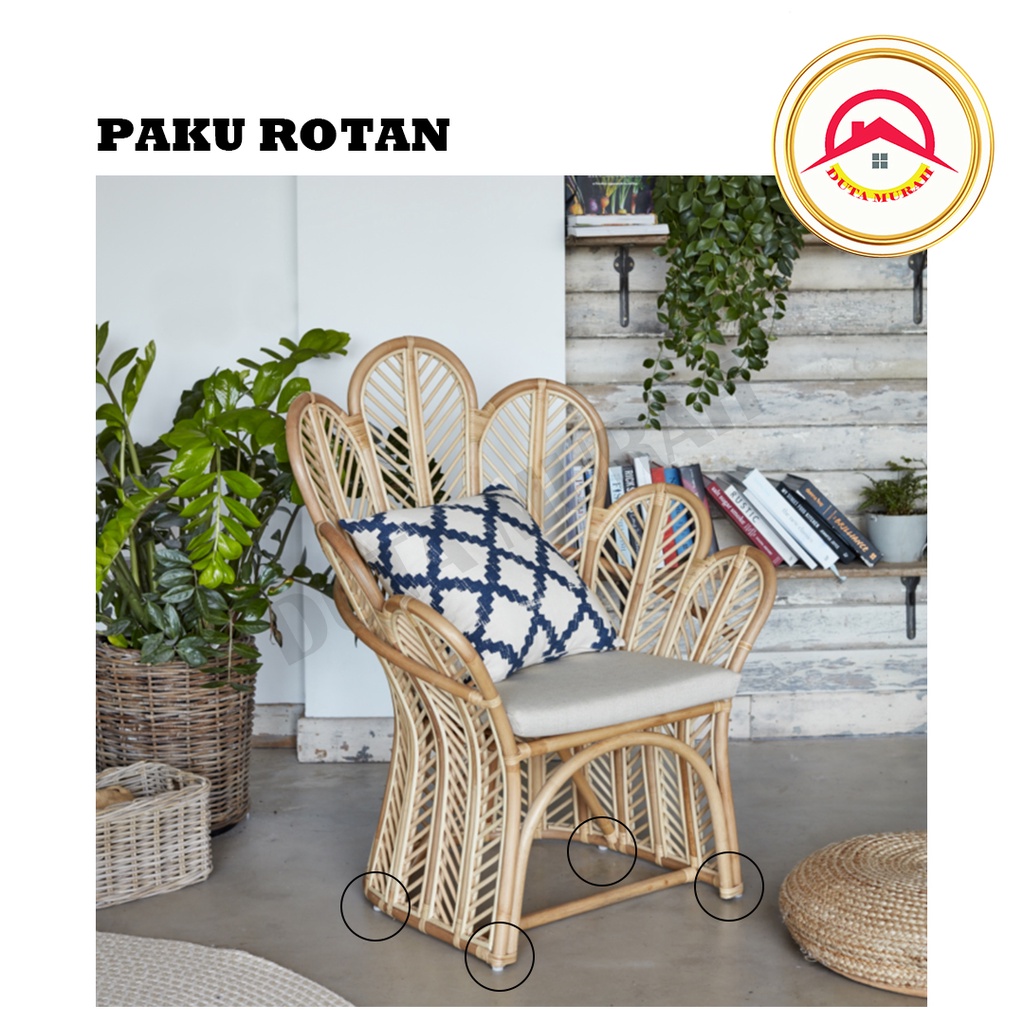 Skrup Paku Oval / Paku Rotan / Paku Plastik Alas Kaki Bawah Meja Kursi Lemari PUTIH