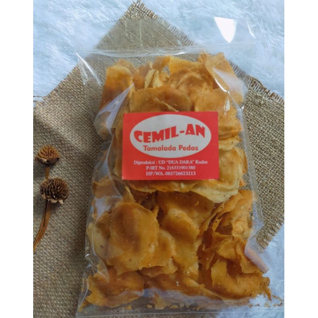 

CEMILAN KERIPIK PEDAS TAMALADA 125 Gram, ENAK, GURIH, KRIUK