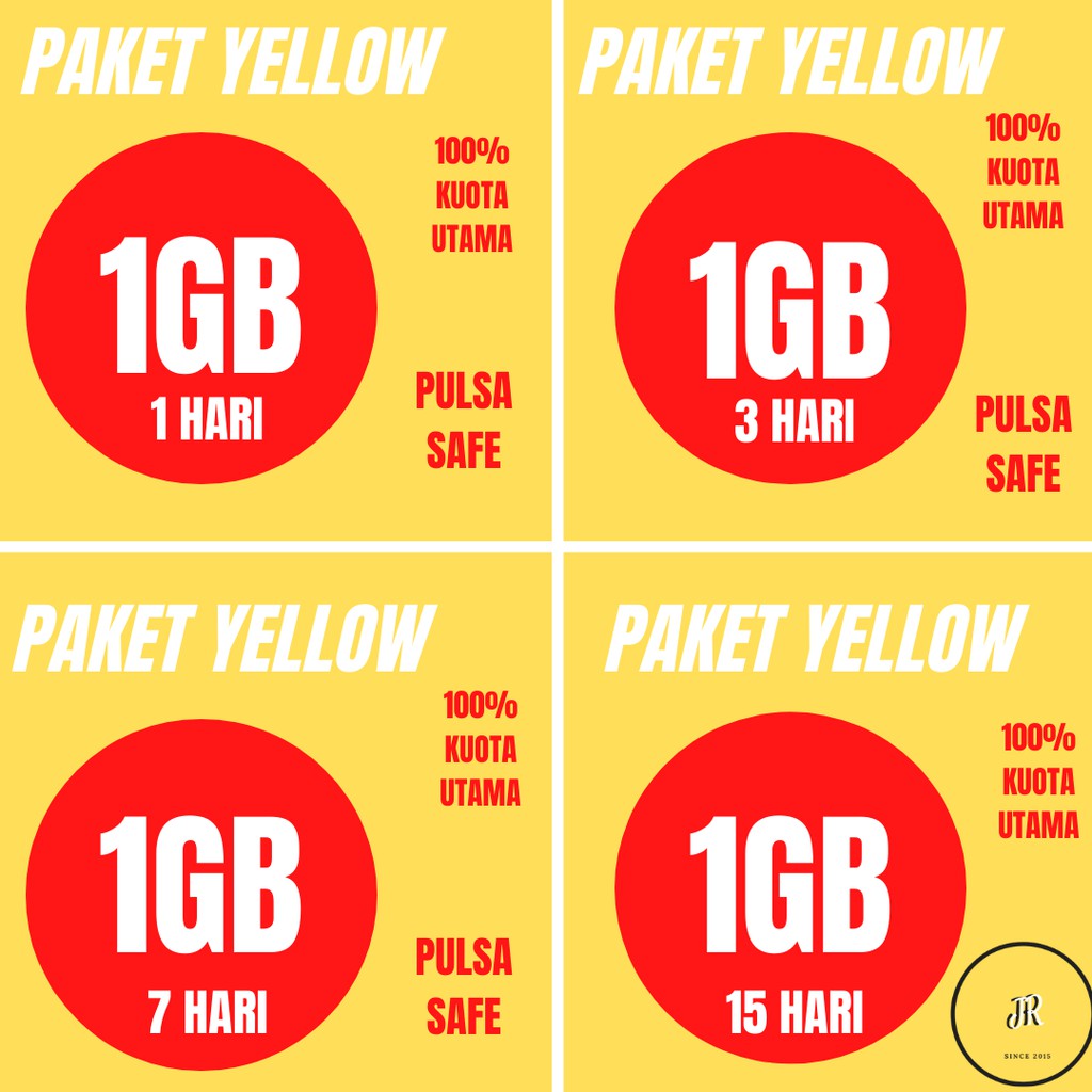 PROMO PAKET DATA INDOSAT YELLOW TERMURAH FULL 24 JAM PULSA SAFE