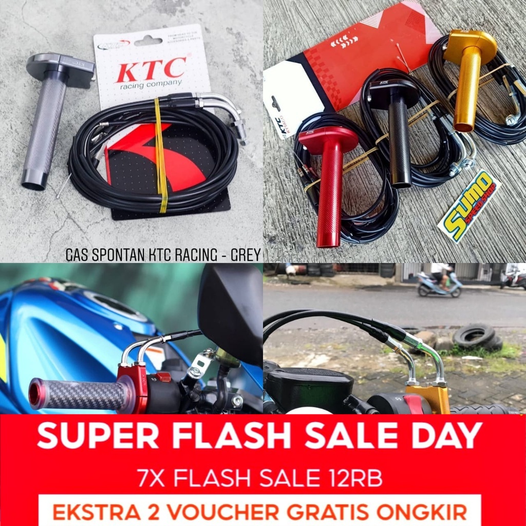 Gas Spontan KTC dan Saklar Gas spontan ninja 250 r25 mt25 cbr150 r15v3 Gbm lexi nouvo ninja rr satri