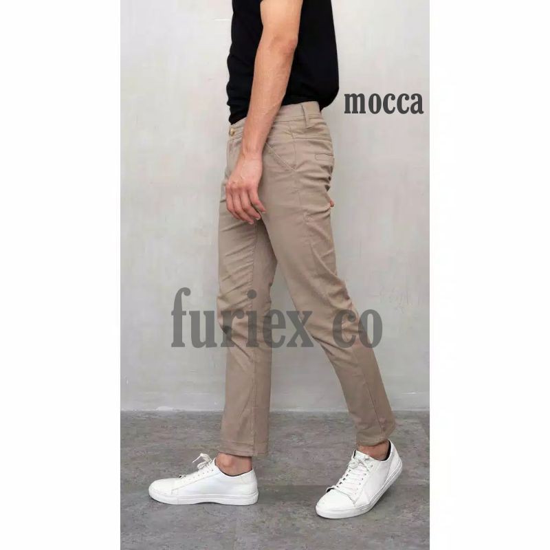 Celana Chino Smart Chino Ankle Pants Kekinian SLIM FIT Stretch Magic Waist