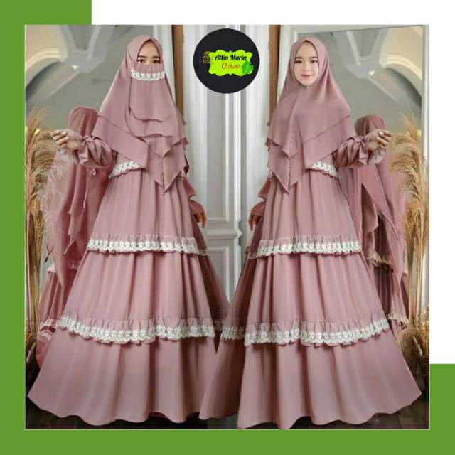 GAMIS SYARI AMORA - PAKAIAN WANITA MUSLIMAH - FASHION WANITA - FASHION MUSLIM