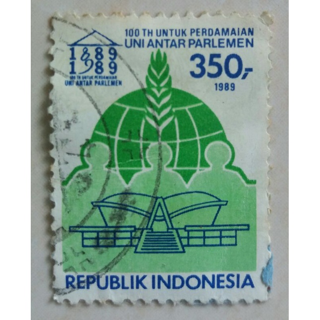 

(AA) Perangko 100 Tahun Uni Antar Parlemen Tahun 1989 Single Set Used