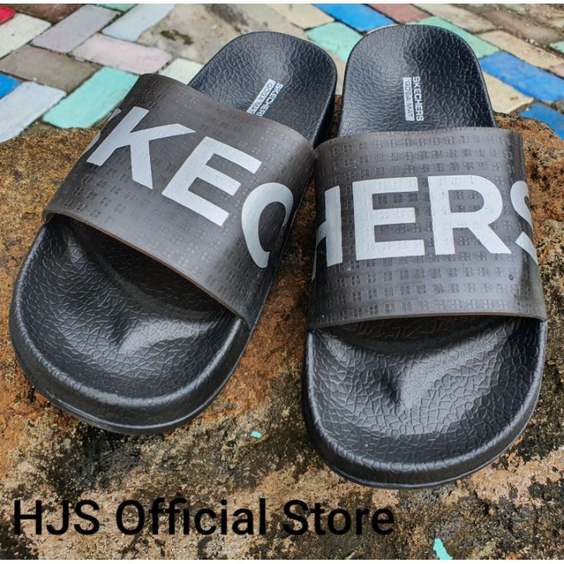 Senda Pria Selop Skechers Sandal Selop Pria Sendal Pria Sketchers Terbaru Sandal Kekinian Sendal Cowok Terbaru Sandal Skechers original