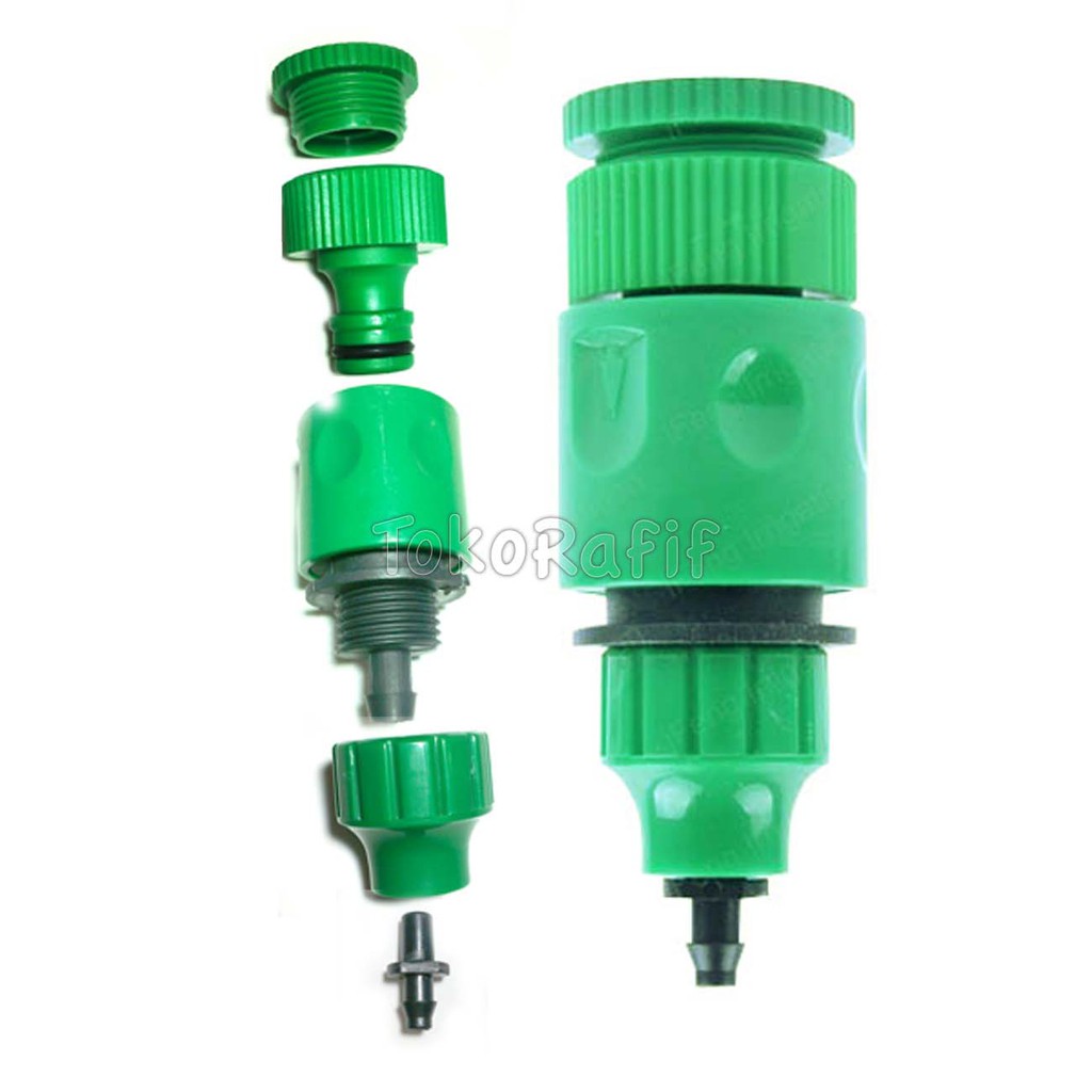 Quick Connect- Adapter Irigasi 3/4-inch x 7-12mm