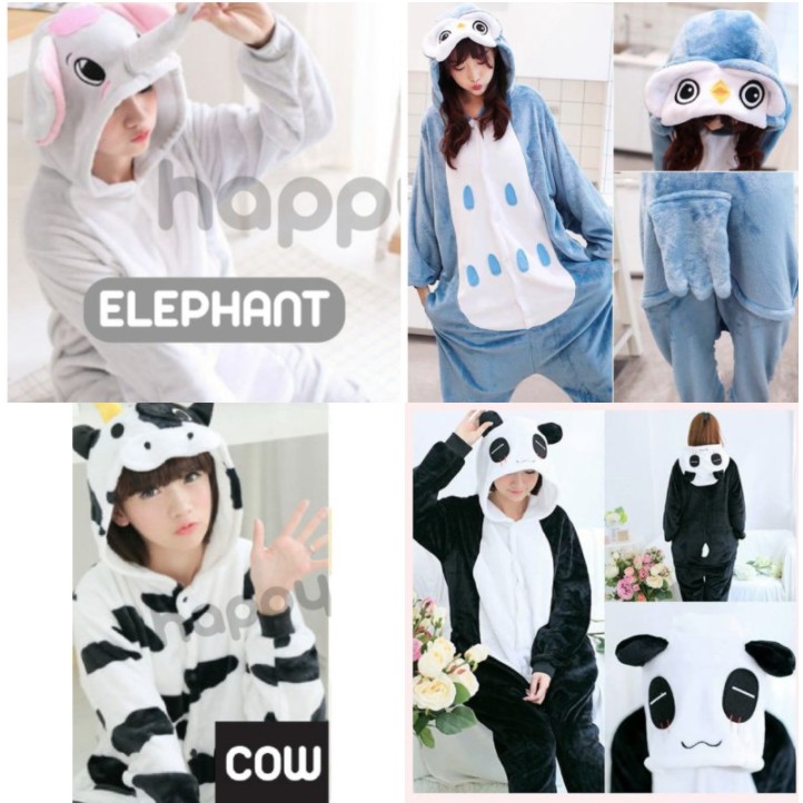 KOSTUM ONESIE KIGURUMI BAJU PIYAMA KARAKTER DEWASA 1