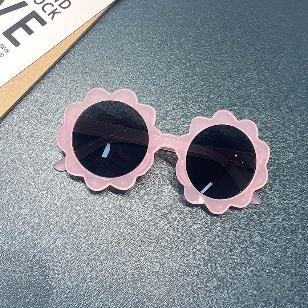 Mxbeauty Kacamata Hitam Bunga Jalan Tembak Manis Kacamata Matahari Lucu Sun Flower Bulat Anak Sunglasses