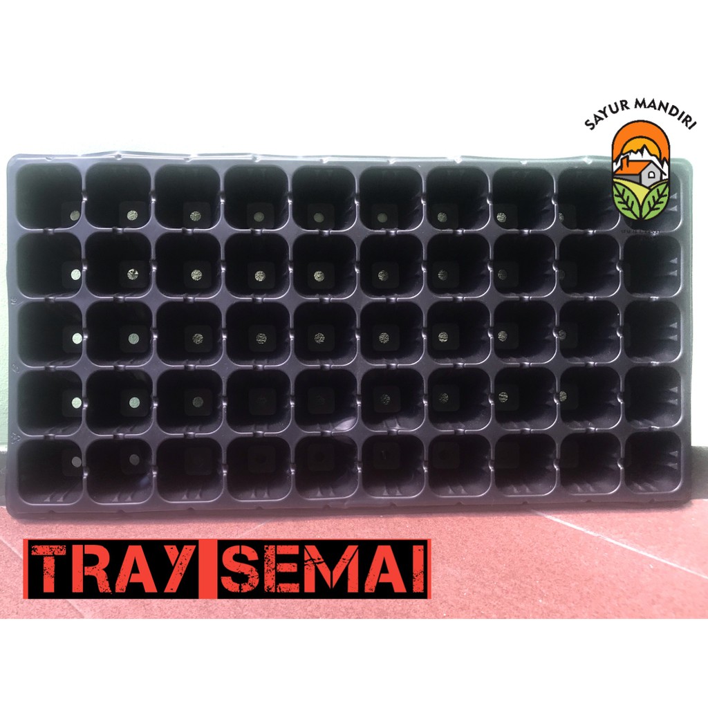 2 Pcs Tray Semai 50 Lubang/ Tray Tanam/ Pot Tray/ Tempat Semai Benih