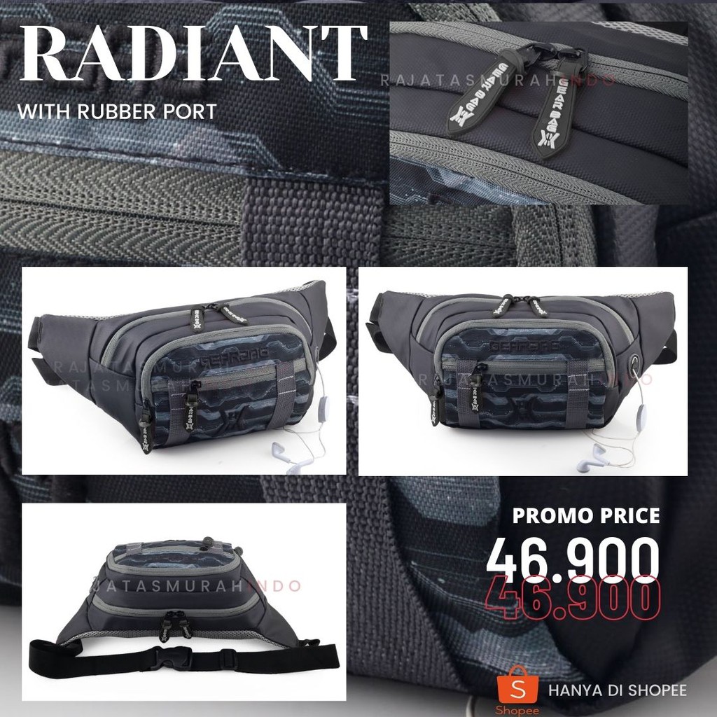 PARADE WAISTBAG - BIG PROMO WAISTBAG PRIA PALING LARIS WITH RUBBER PORT - DISKON