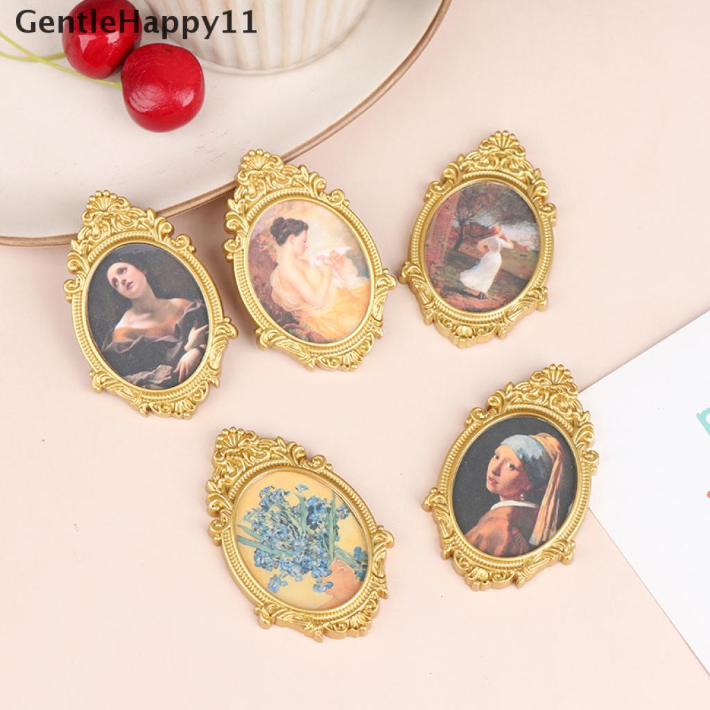 Gentlehappy Miniatur Lukisan Mural Dinding Dekorasi Rumah Boneka 1: 12