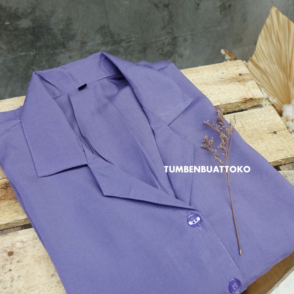 KEMEJA CROP - KEMEJA CROP WANITA - KEMEJA CROP TOP - KEMEJA RAYON