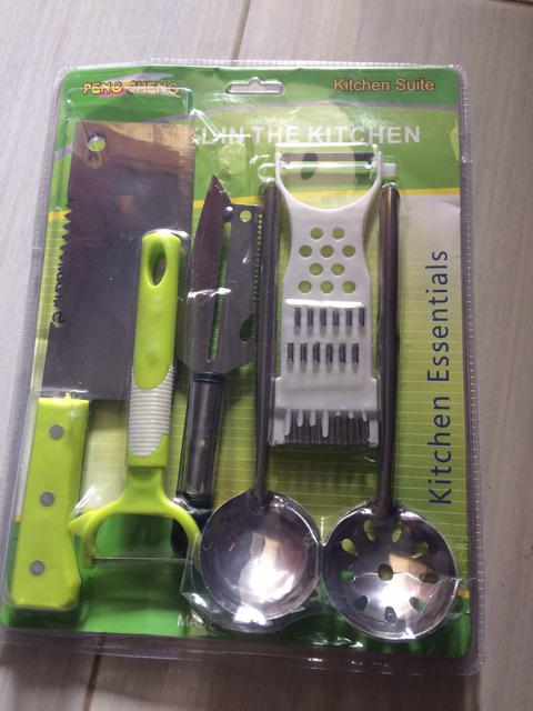 Spatula Set Stainless Steel Alat Dapur Set 6 In 1 Kitchen Suite Spatula Set Grosir Spatula