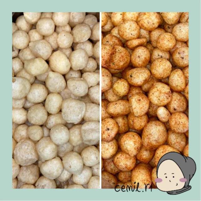 

Kerupuk cimol kering pedas / asin 250gr