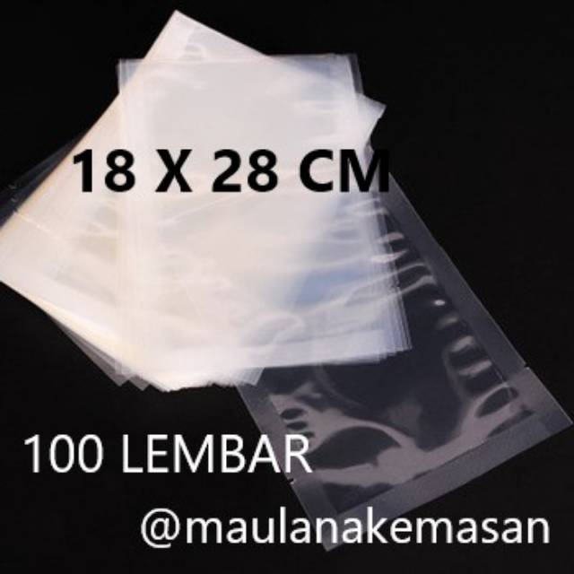  Plastik  vakum  vacuum  18x28 cm 100 lembar termurah 