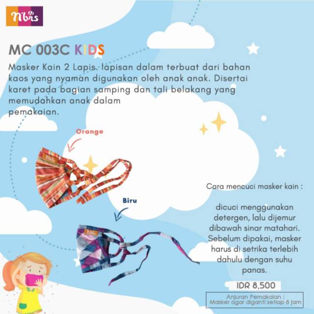 Masker Murah Anak Nibras MC 003C