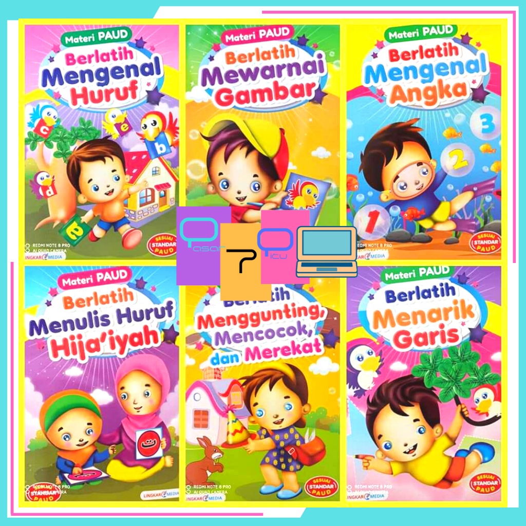 Jual Buku Materi PAUD Lengkap 1 Paket Set Isi 6 Buku Standar Pendidikan ...