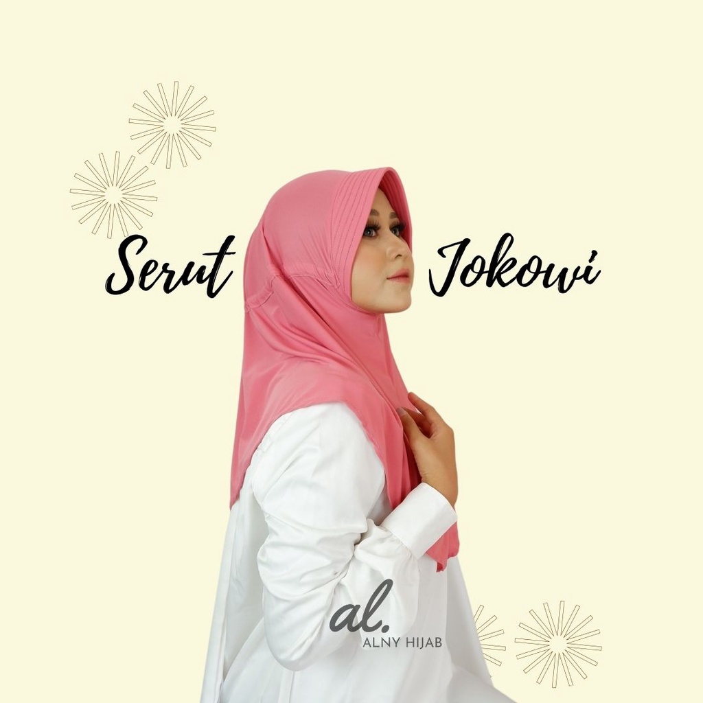 JILBAB SERUT JOKOWI ADIBA SERI WARNA 2 / HIJAB INSTAN SERUT JOKOWI