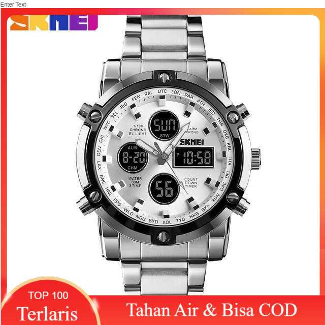 SKMEI Jam Tangan Kasual Digital Analog Pria - 1389, Jam Tangan Pria SKMEI, Jam Pria SKMEI Terbaru.