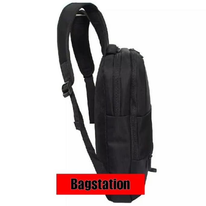 TAS RANSEL LAPTOP PRIA WANITA BACKPACK BODYPACK NAVY CLUB ORIGINAL - Hitam