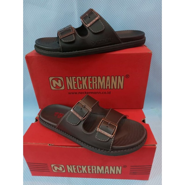 Sandal Pria Neckerman EDEN-051 Hitam/Coklat