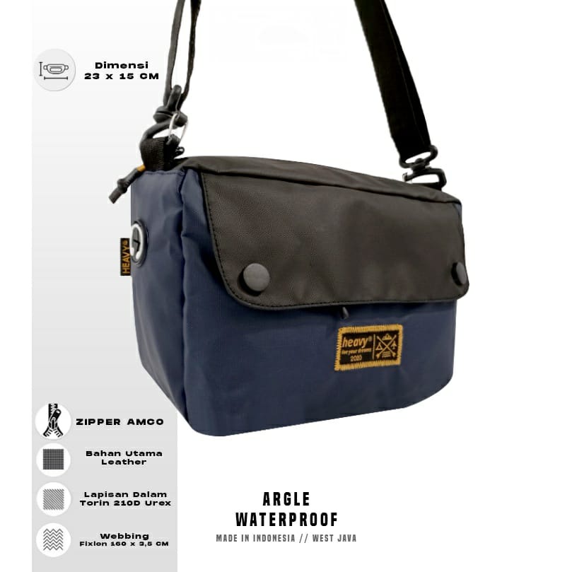 Tas Selempang Pria / Slingbag Bahan BIMO anti air.Waterproof