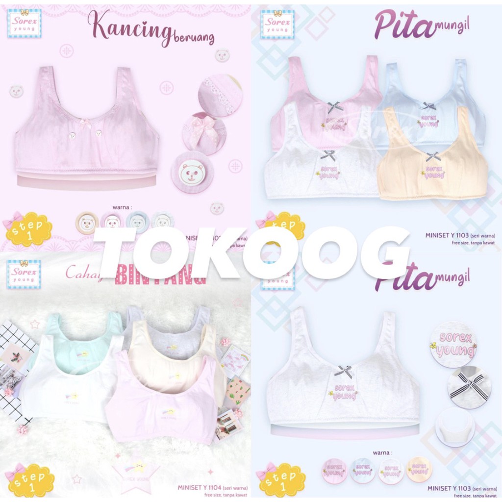 SOREX YOUNG 1101 ; 1103 ; 1104 ; 1005 BH REMAJA STEP 1 MINISET LAPIS PREMIUM BARU