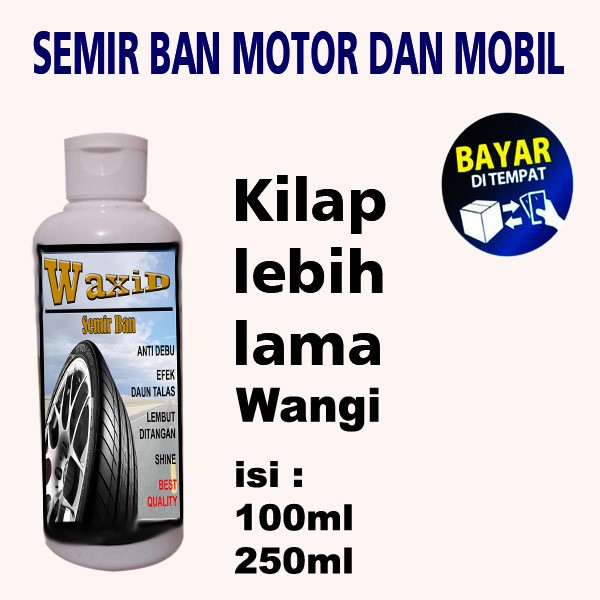 WAXid Semir Ban Gel Kental WAX.id Berkualitas / Pengkilap Ban / Semir Ban Motor / Semir Ban Mobil