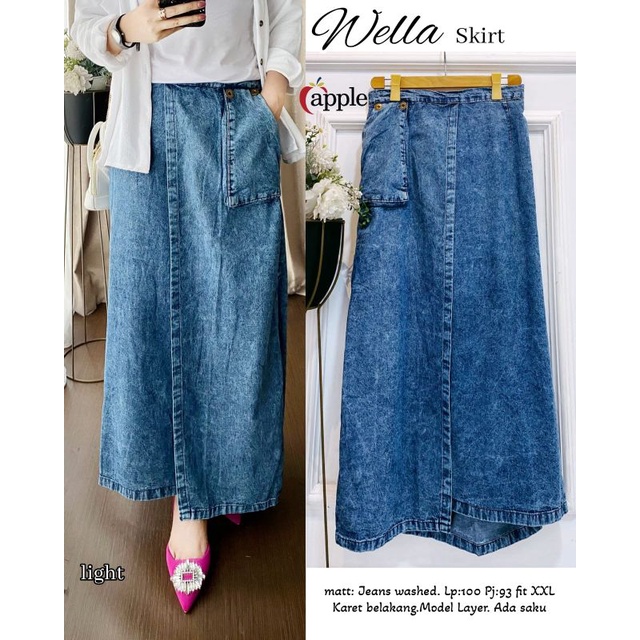 Wella Skirt Rok Jeans By Apple Store | Wela skirt