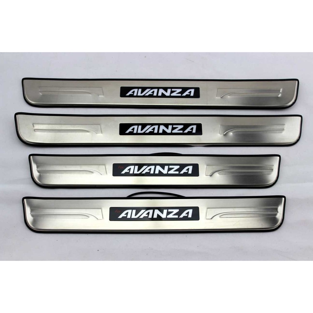 Sillplate samping / door sill plate  Stanless LED Nyala  OLD / NEW / ALL NEW Avanza / Veloz