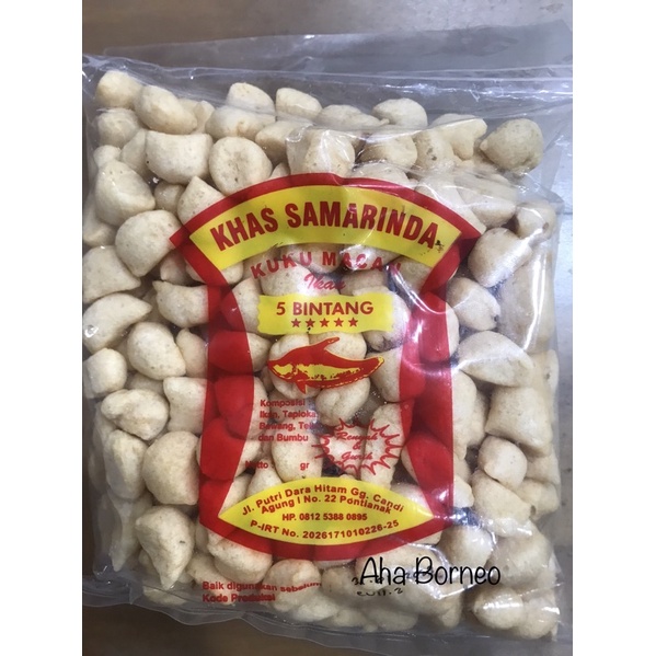 

Snack Kuku Macan Khas Samarinda 250gr / Amplang Ikan Pontianak Gurih Garing