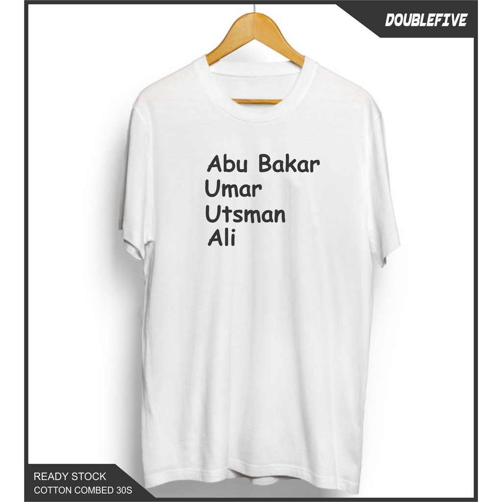 Kaos Distro Kaos Dakwah Kaos Islami Kaos Abu Bakar Dkk Kaos Cotton Combed 30S Premium