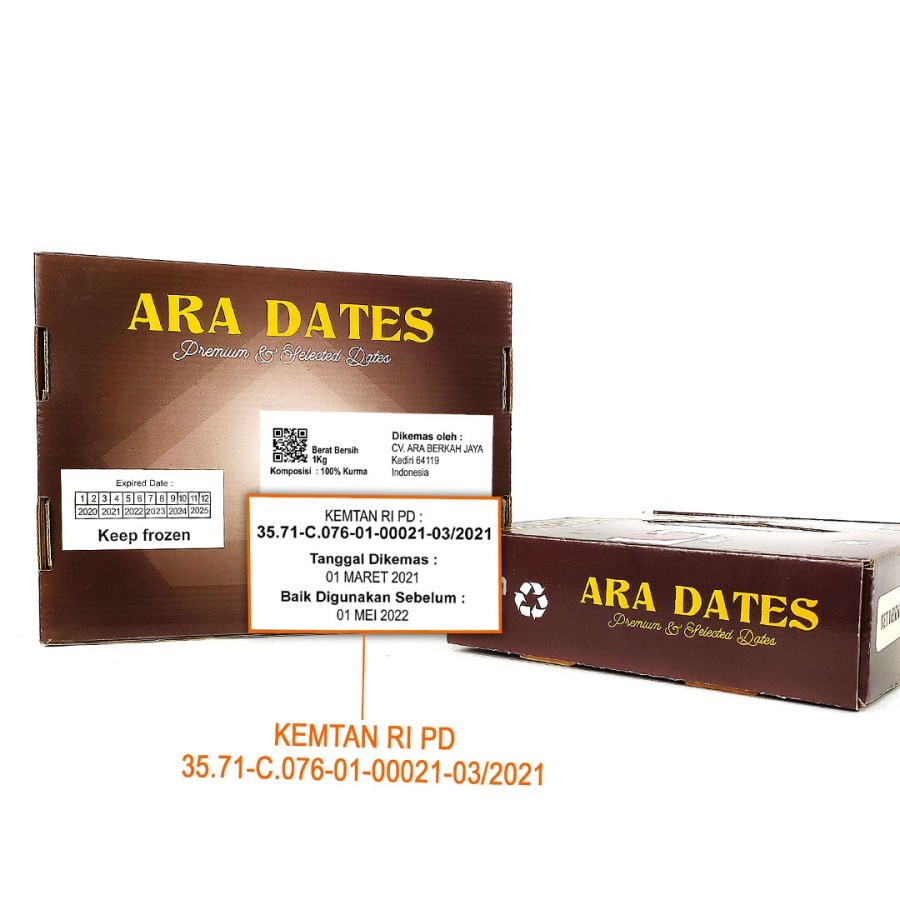 Kurma Khalas ARA DATES 1 Kg Khalas PREMIUM Quality