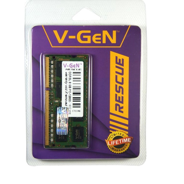 ・➵ RAM DDR3 SODimm V-GeN RESCUE 8GB PCMhz (Memory Laptop VGEN) - 1.35 VOLT diskon khusus hari ini