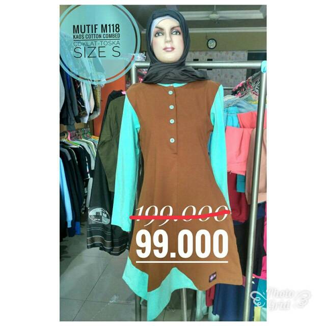 Mutif SALE Tunik atasan kaos Mutif M 118