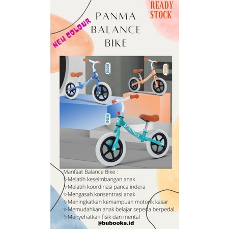 Panma balance bike/ New Panma Model Baru sepeda keseimbangan panma / sepeda anak /push bike panma/ s