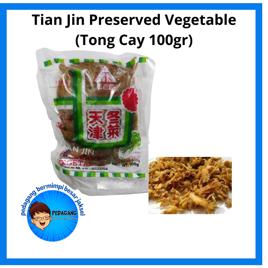 Jual Sawi Asin/ Tian Jin Preserved Vegetable / Tong Cay 100g/ Sayur