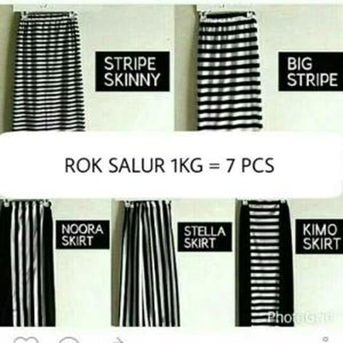 Rok Salur strip skirt Stripe Big Noora Stella Kimo