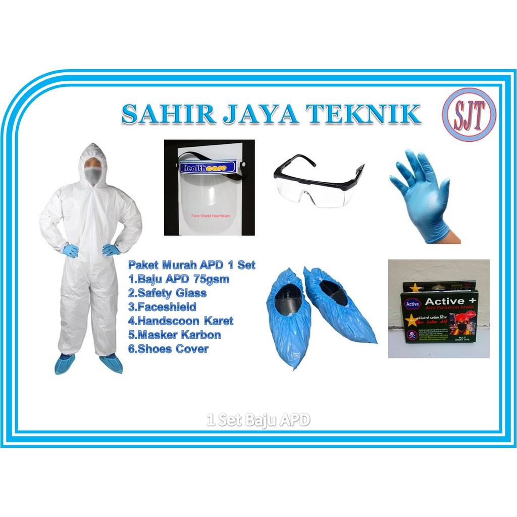 1 Set Baju APD / 1 Set baju anti virus / 1 Set baju isolasi lokal / Paket Baju APD 1 Set
