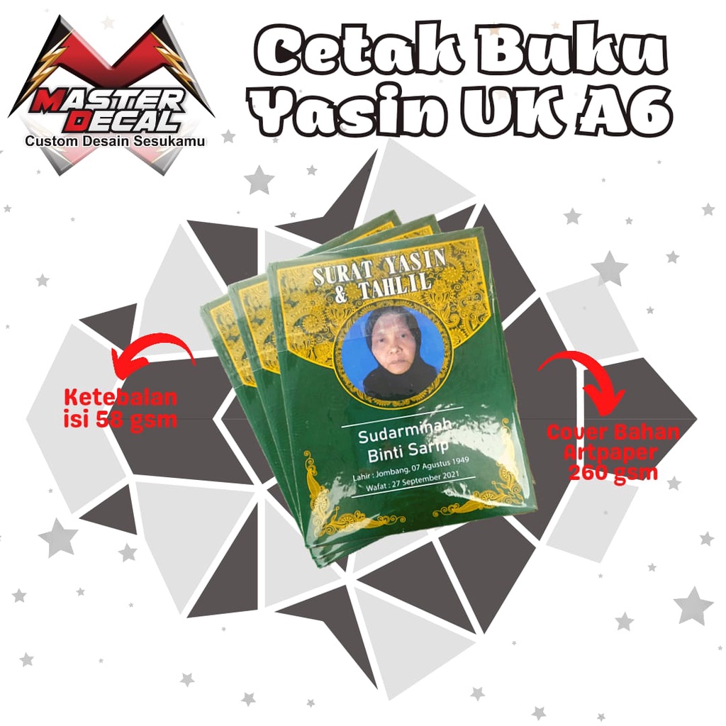 

Buku Yasin Soft Cover 96 Halaman Bisa Tambah Foto