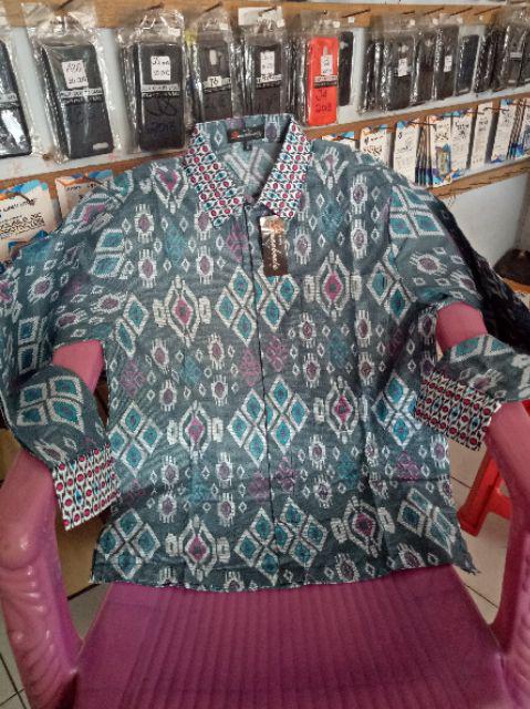 Kemeja Batik Hrb052 Kenongo Batik Danabrata Motif Songket Ageng Kode 052 Size M L Xl Regular