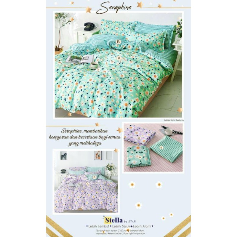 Sprei Motif Seraphine/stella By Star/homemade/cvc