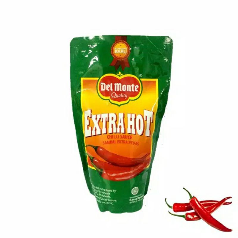 Del Monte Extra Hot Chilli Sauce 1000 gr Sambal Extra Pedas