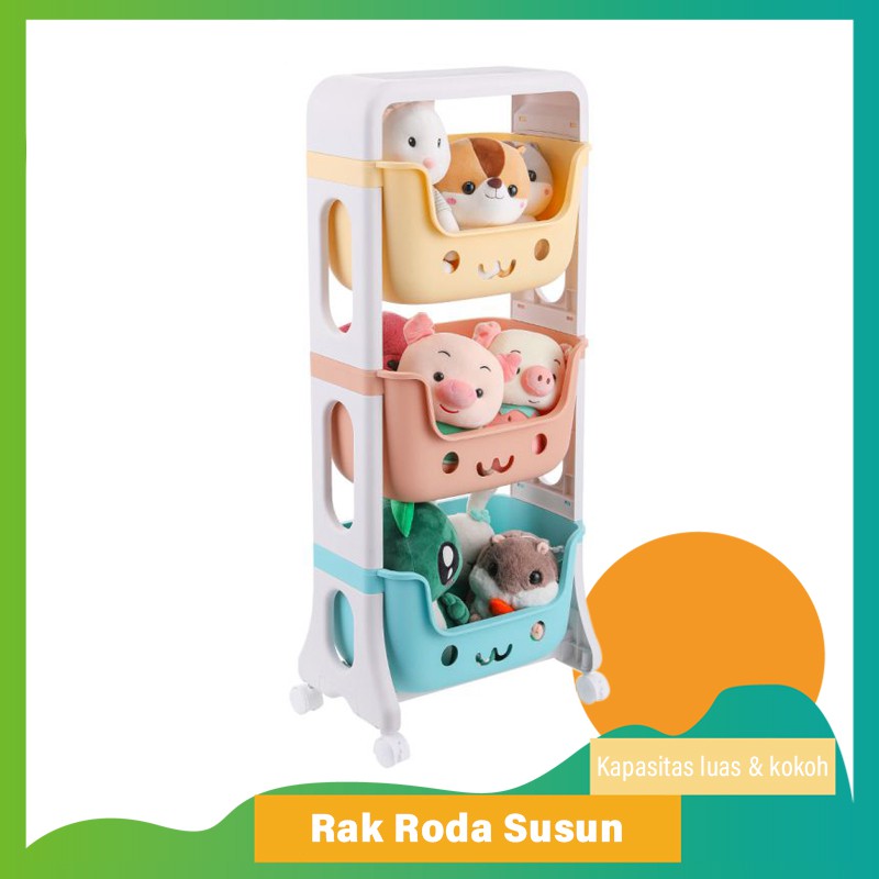 Rak Roda Susun Rak Dapur Kamar Mandi Tempat Penyimpanan Rak Roda Susun Rak Dapur Kamar Mandi Tempat Penyimpanan