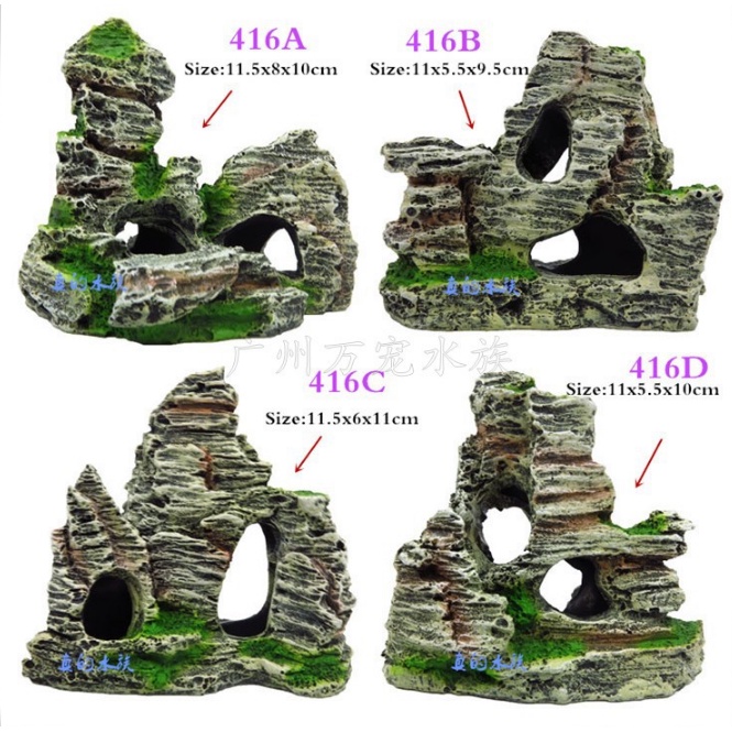 Batu Aquascape Resin Hiasan Aquascape Akuarium Resin Ornamen