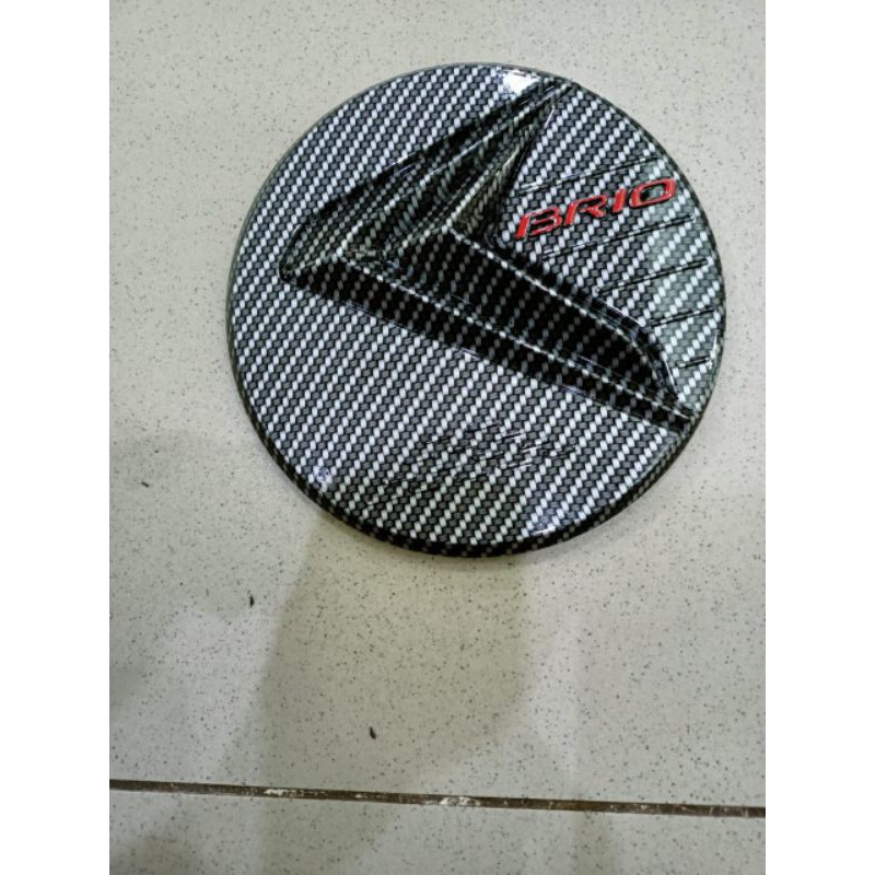 Tank cover tutup tangki mobil Brio model new Hitam &amp; Carbon